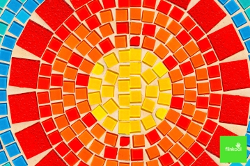 mosaico em papel